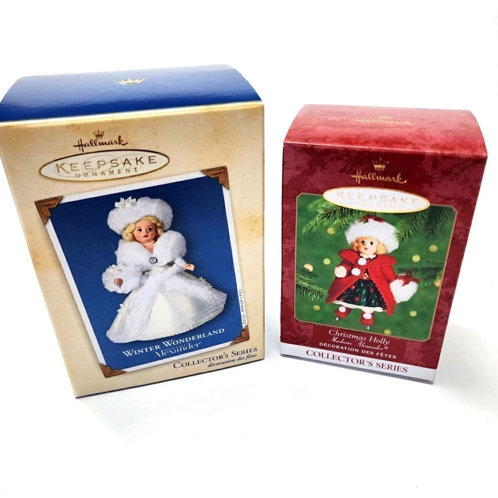 Hallmark Keepsake Christmas Ornaments by Madame Alexander Set of 2